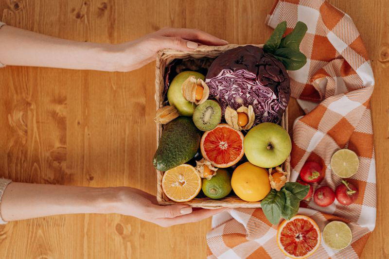 Fresh produce in a crate